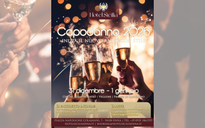 Capodanno 2026 all’Hotel Sicilia di Enna: eleganza, gusto e tradizione per iniziare al meglio il Nuovo Anno