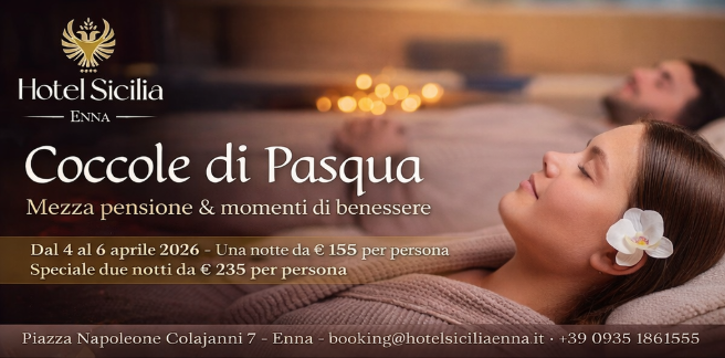 Coccole di Pasqua: mezza pensione & benessere all’Hotel Sicilia (4–6 Aprile)